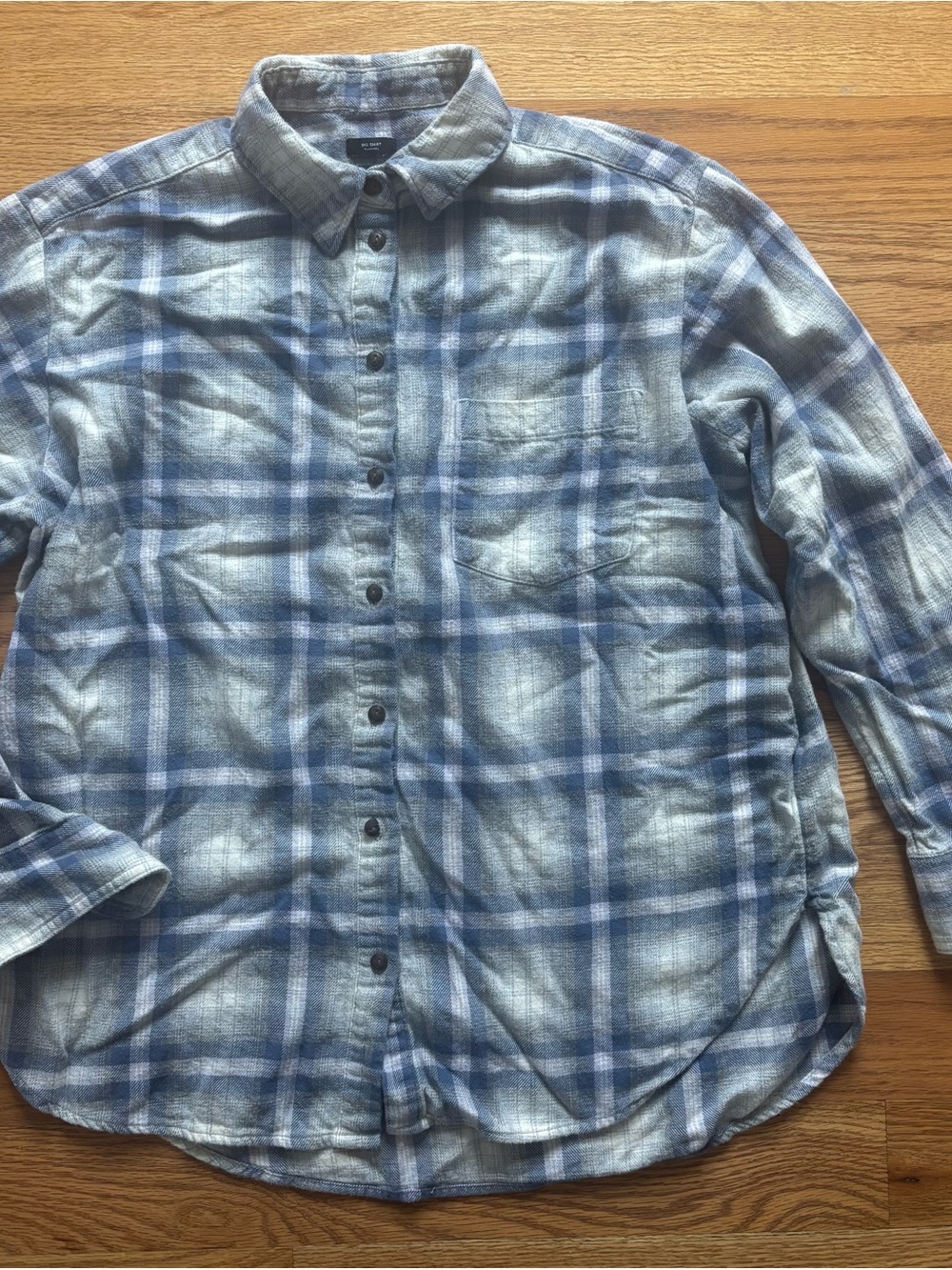 Women’s Gap Big Shirt Plaid Button-Down Cotton Flannel - Small